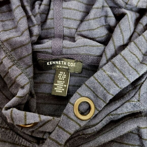 Kenneth Cole Striped Hooded Shirt - Picture 6 of 7